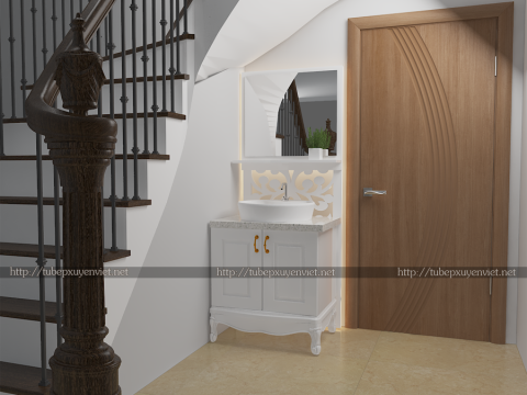 Tủ Bếp Tân Cổ Điển Phong Cách Châu Âu - LST270-230