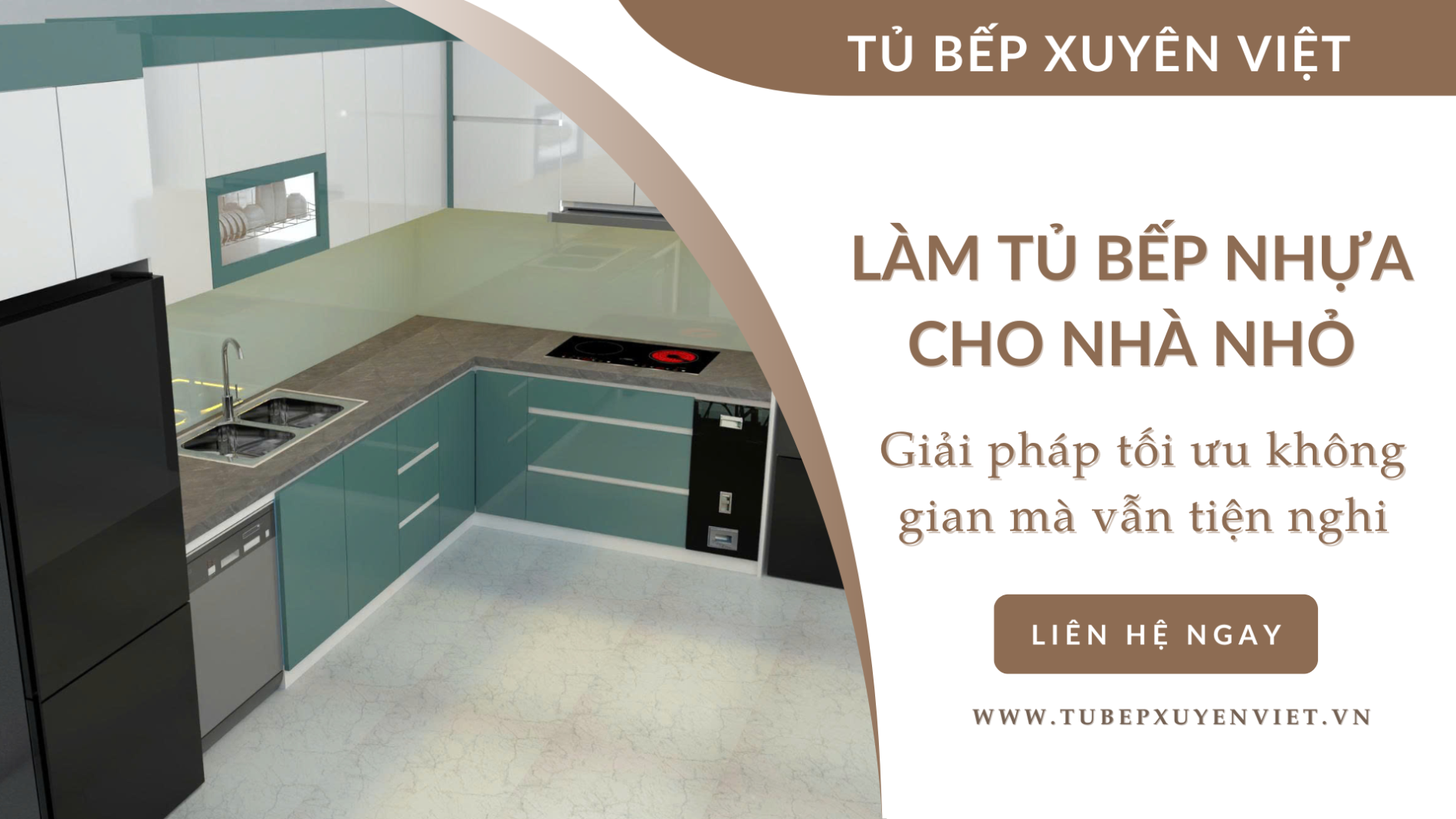 Tủ bếp nhựa