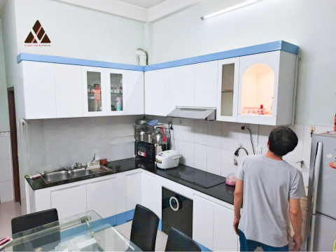 Ảnh thực tế tủ bếp LS190-220 nhà chú Ninh (Quận 8, Tp. HCM)