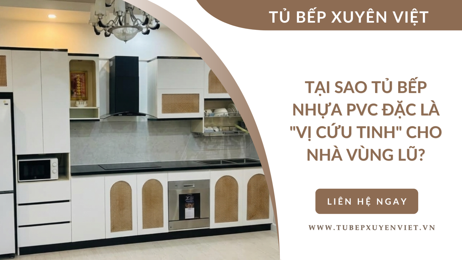 tủ bếp nhựa PVC đặc